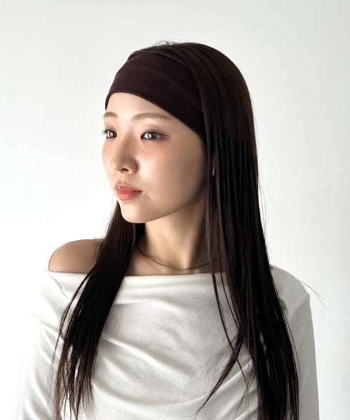 リブヘアバンド | BA6256017 | ブラウン