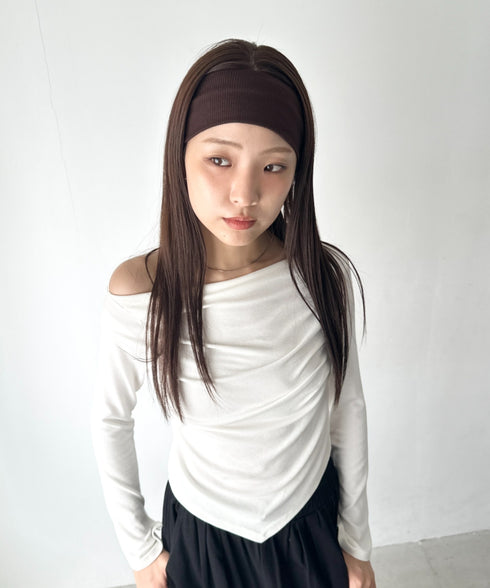 リブヘアバンド | BA6256017 | ブラウン