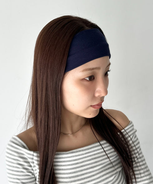 リブヘアバンド | BA6256017 | ネイビー