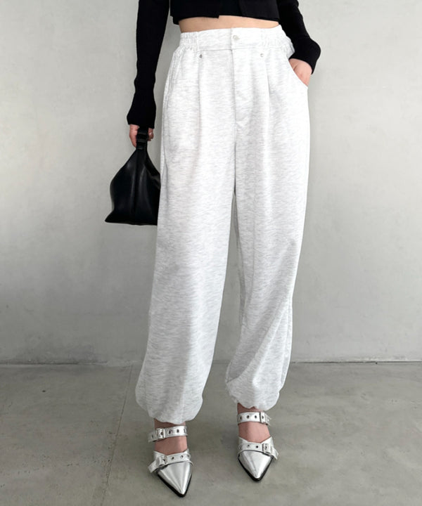 タック入りワイドスウェットパンツ | MD2253029 | グレー