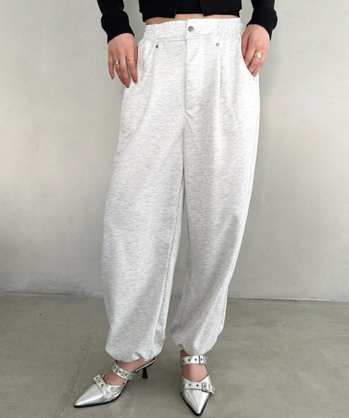 タック入りワイドスウェットパンツ | MD2253029 | グレー