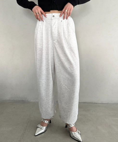 タック入りワイドスウェットパンツ | MD2253029 | グレー