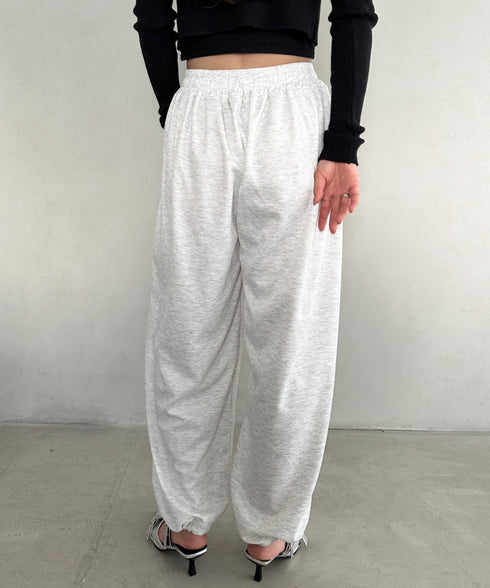 タック入りワイドスウェットパンツ | MD2253029 | グレー