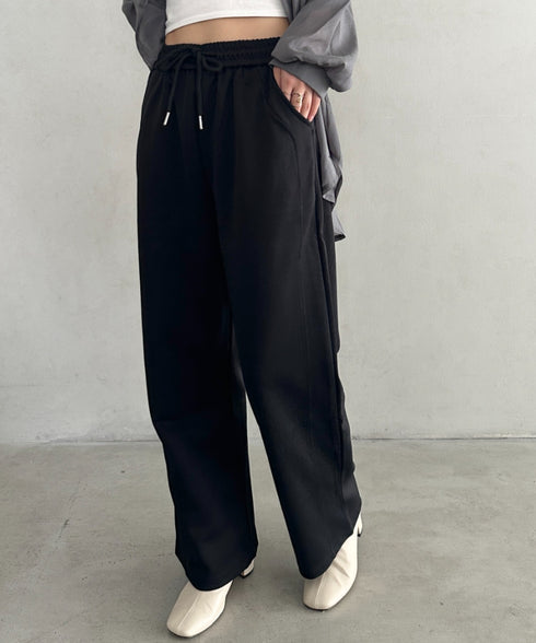 ハイウエストイージースウェットパンツ | MD2253030 | ブラック