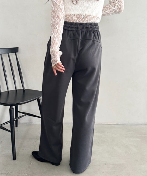 ハイウエストイージースウェットパンツ | MD2253030 | チャコールグレー