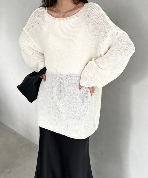 透かし編みゆるニットトップス | MD2253032 | アイボリー