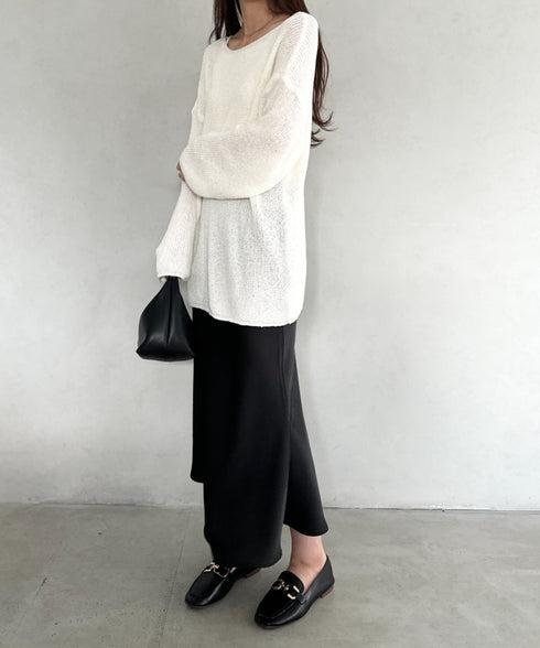 透かし編みゆるニットトップス | MD2253032 | アイボリー