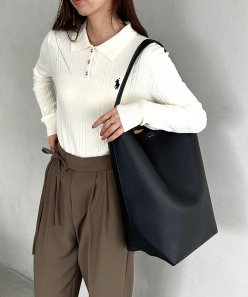 通勤通学にお勧め PUバケツトートバッグ | MD1253033 | ブラック