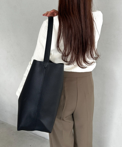 通勤通学にお勧め PUバケツトートバッグ | MD1253033 | ブラック