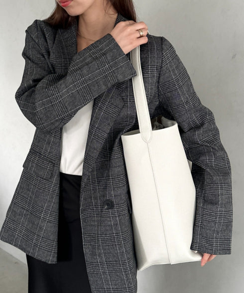 通勤通学にお勧め PUバケツトートバッグ | MD1253033 | アイボリー