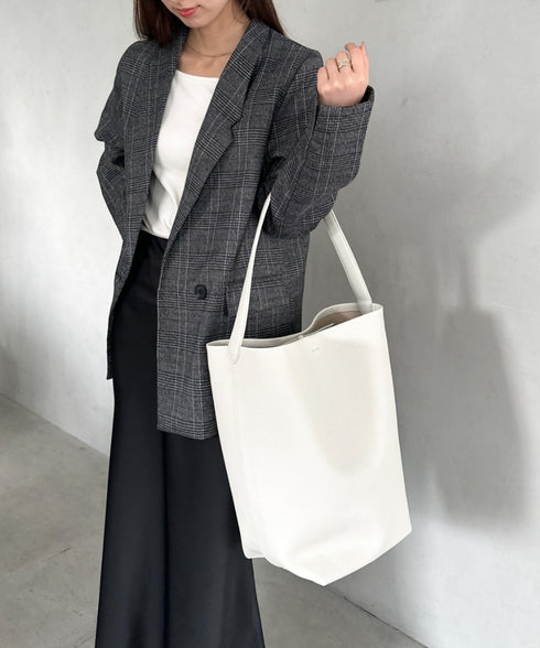 通勤通学にお勧め PUバケツトートバッグ | MD1253033 | アイボリー