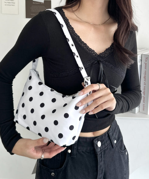 ドット柄水玉ミニショルダーバッグ | WR1253033 | ホワイト