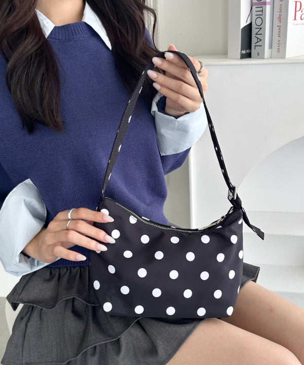 ドット柄水玉ミニショルダーバッグ | WR1253033 | ブラック