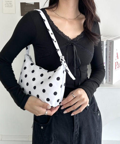 ドット柄水玉ミニショルダーバッグ | WR1253033 | ホワイト