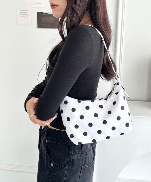 ドット柄水玉ミニショルダーバッグ | WR1253033 | ホワイト