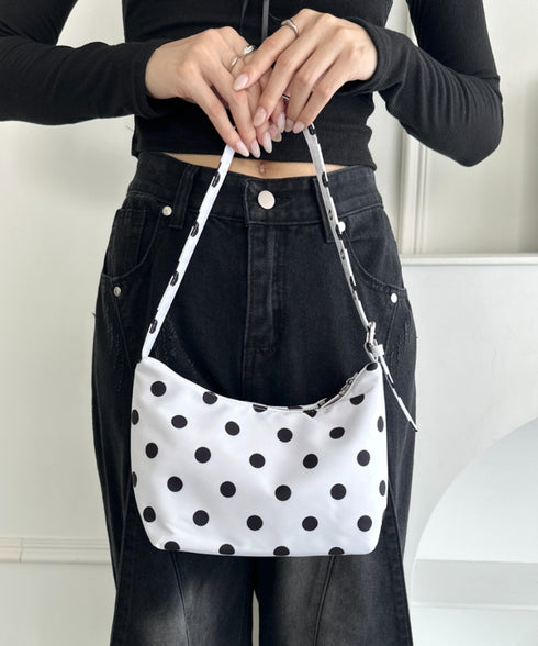 ドット柄水玉ミニショルダーバッグ | WR1253033 | ホワイト