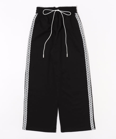 レースレイヤードラインスウェットパンツ | WR2253031 | ブラック