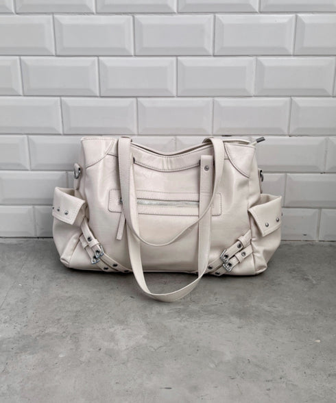 【A4サイズ対応】ヴィンテージライクボストンバッグ | CL1256020 | アイボリー