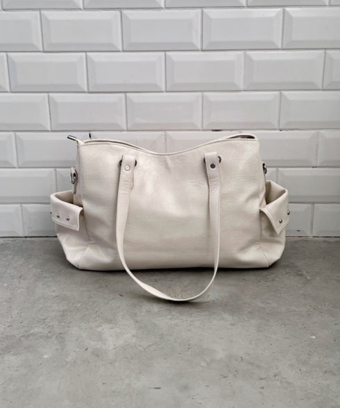 【A4サイズ対応】ヴィンテージライクボストンバッグ | CL1256020 | アイボリー