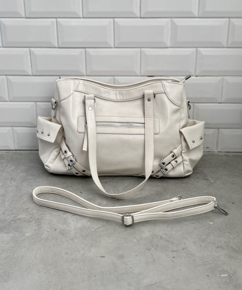 【A4サイズ対応】ヴィンテージライクボストンバッグ | CL1256020 | アイボリー