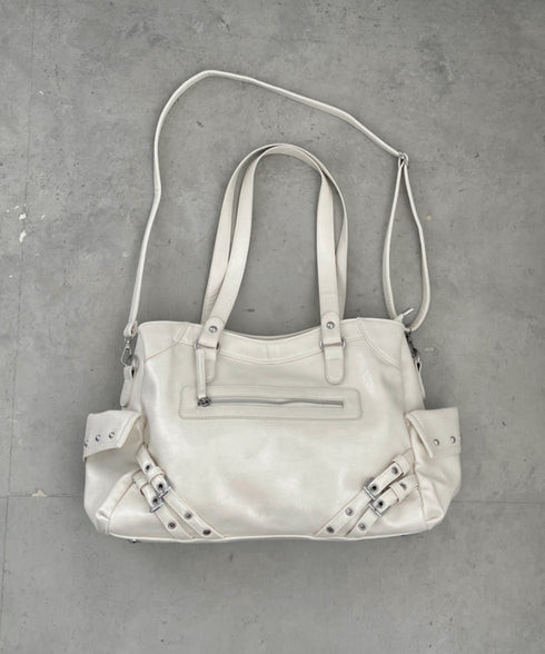 【A4サイズ対応】ヴィンテージライクボストンバッグ | CL1256020 | アイボリー