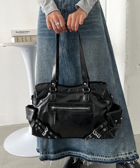 【A4サイズ対応】ヴィンテージライクボストンバッグ | CL1256020 | ブラック