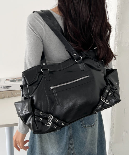 【A4サイズ対応】ヴィンテージライクボストンバッグ | CL1256020 | ブラック