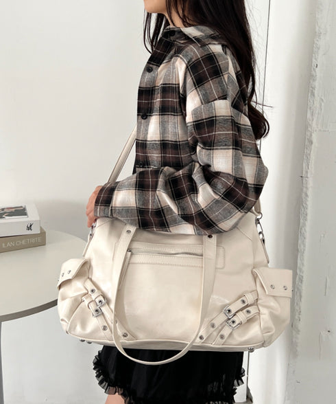 【A4サイズ対応】ヴィンテージライクボストンバッグ | CL1256020 | アイボリー