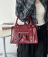 アンティークPUボストンバッグ | CL1256023 | レッド