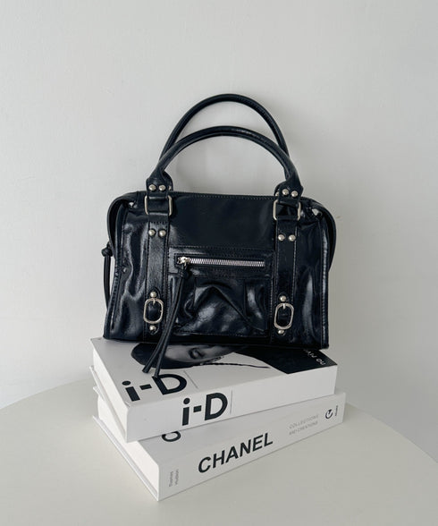 アンティークPUボストンバッグ | CL1256023 | ブラック