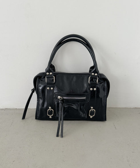 アンティークPUボストンバッグ | CL1256023 | ブラック