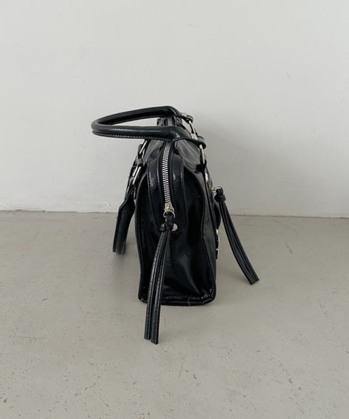 アンティークPUボストンバッグ | CL1256023 | ブラック