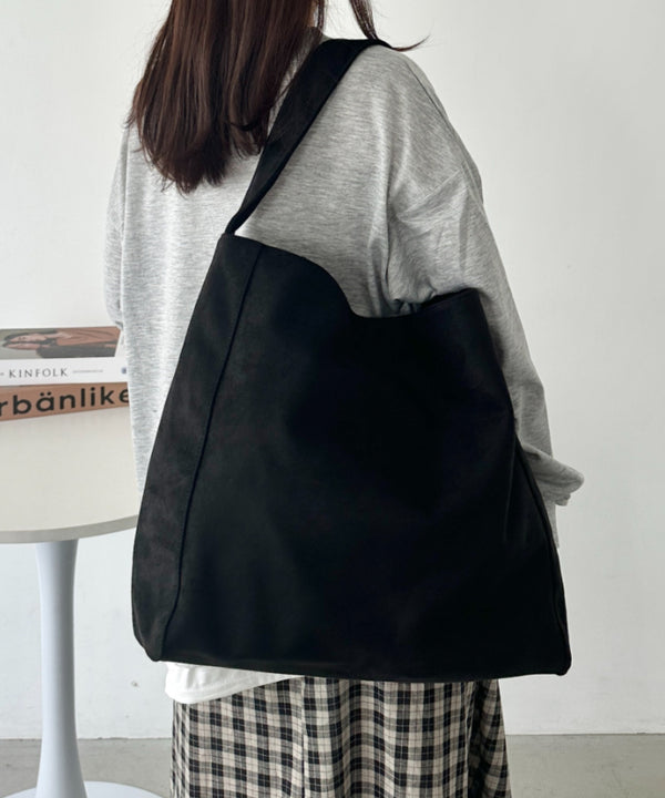 【A4サイズ対応】スエードライクトートバッグ | CL1256024 | ブラック
