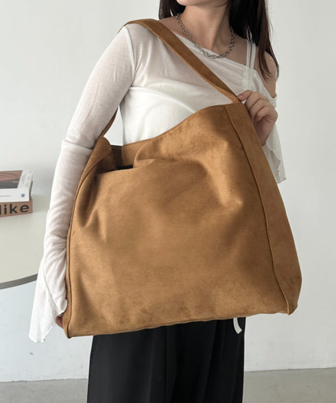 【A4サイズ対応】スエードライクトートバッグ | CL1256024 | キャメル