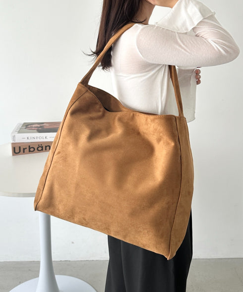 【A4サイズ対応】スエードライクトートバッグ | CL1256024 | キャメル