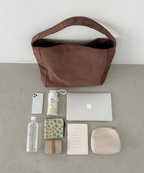 【A4サイズ対応】スエードライクトートバッグ | CL1256024 | ブラウン