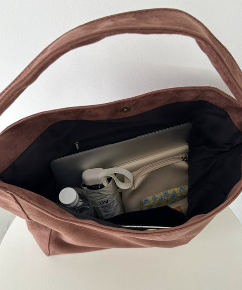 【A4サイズ対応】スエードライクトートバッグ | CL1256024 | ブラウン