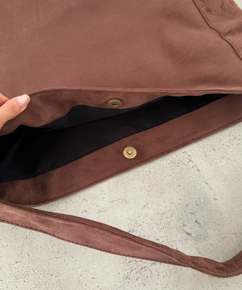 【A4サイズ対応】スエードライクトートバッグ | CL1256024 | ブラウン