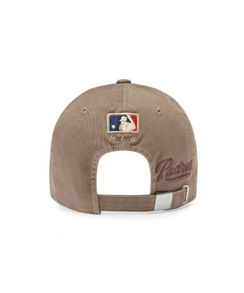 MLB KOREA(エムエルビーコリア)/ヴィンテージ 刺繍 ロゴパッチ メジャーリーグ ベースボール キャップ 帽子/Vintage Cooperstown Patch Unstruck Ball Cap | AT5253044 | ベージュ