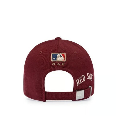 MLB KOREA(エムエルビーコリア)/ヴィンテージ 刺繍 ロゴパッチ メジャーリーグ ベースボール キャップ 帽子/Vintage Cooperstown Patch Unstruck Ball Cap | AT5253044 | ワインレッド