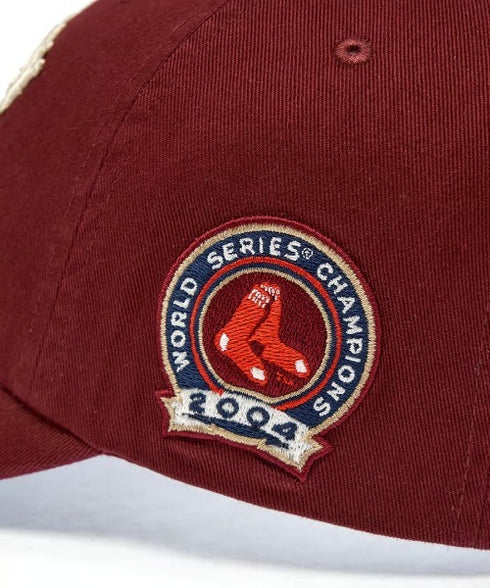 MLB KOREA(エムエルビーコリア)/ヴィンテージ 刺繍 ロゴパッチ メジャーリーグ ベースボール キャップ 帽子/Vintage Cooperstown Patch Unstruck Ball Cap | AT5253044 | ワインレッド