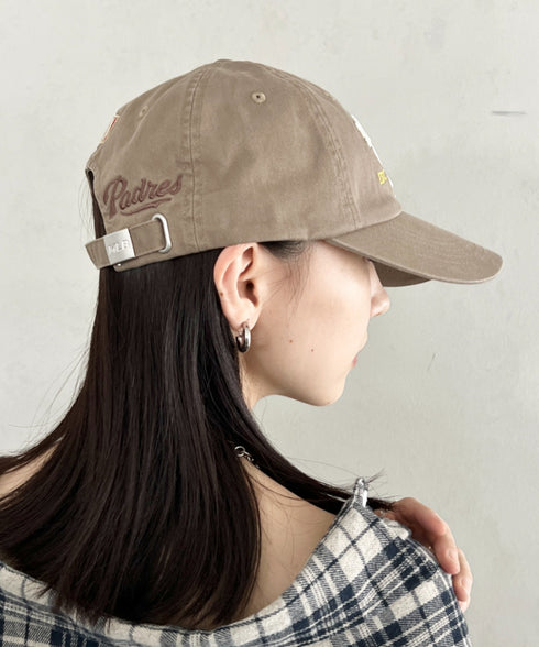 MLB KOREA(エムエルビーコリア)/ヴィンテージ 刺繍 ロゴパッチ メジャーリーグ ベースボール キャップ 帽子/Vintage Cooperstown Patch Unstruck Ball Cap | AT5253044 | ベージュ