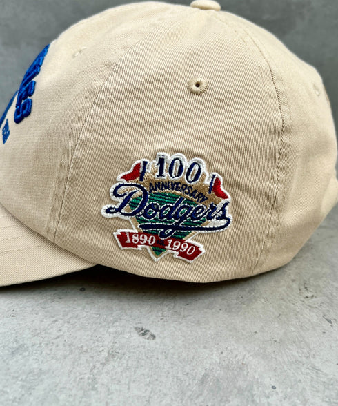 MLB KOREA(エムエルビーコリア)/ヴィンテージ 刺繍 ロゴパッチ メジャーリーグ ベースボール キャップ 帽子/Vintage Cooperstown Patch Unstruck Ball Cap | AT5253044 | アイボリー