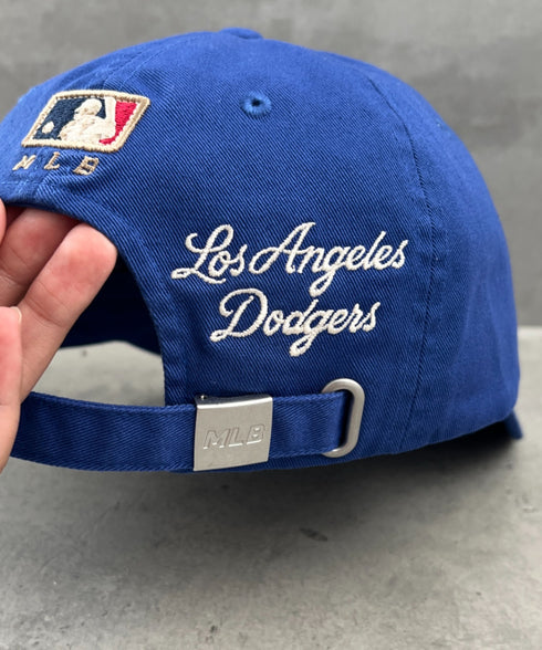 MLB KOREA(エムエルビーコリア)/ヴィンテージ 刺繍 ロゴパッチ メジャーリーグ ベースボール キャップ 帽子/Vintage Cooperstown Patch Unstruck Ball Cap | AT5253044 | ブルー