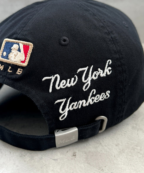 MLB KOREA(エムエルビーコリア)/ヴィンテージ 刺繍 ロゴパッチ メジャーリーグ ベースボール キャップ 帽子/Vintage Cooperstown Patch Unstruck Ball Cap | AT5253044 | ブラック