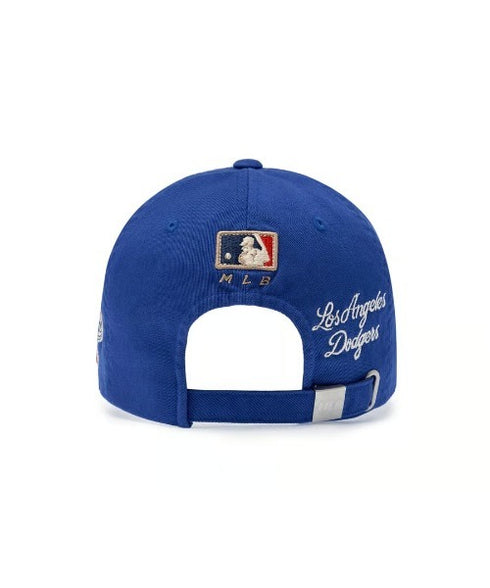 MLB KOREA(エムエルビーコリア)/ヴィンテージ 刺繍 ロゴパッチ メジャーリーグ ベースボール キャップ 帽子/Vintage Cooperstown Patch Unstruck Ball Cap | AT5253044 | ブルー