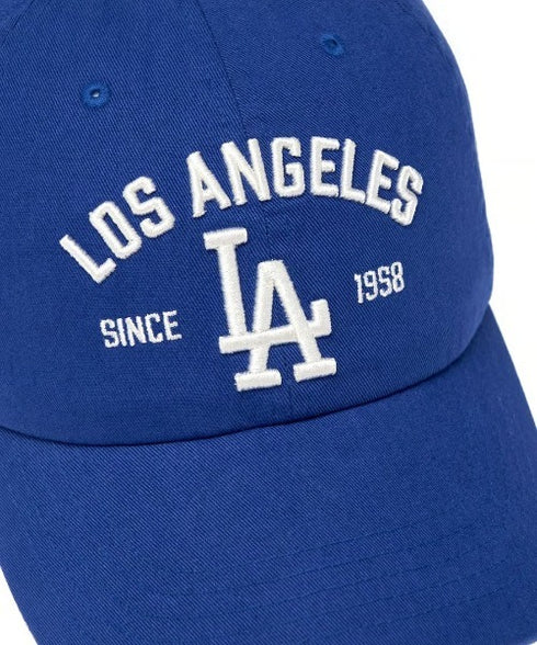 MLB KOREA(エムエルビーコリア)/ヴィンテージ 刺繍 ロゴパッチ メジャーリーグ ベースボール キャップ 帽子/Vintage Cooperstown Patch Unstruck Ball Cap | AT5253044 | ブルー