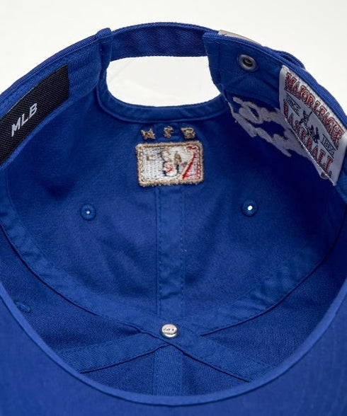 MLB KOREA(エムエルビーコリア)/ヴィンテージ 刺繍 ロゴパッチ メジャーリーグ ベースボール キャップ 帽子/Vintage Cooperstown Patch Unstruck Ball Cap | AT5253044 | ブルー