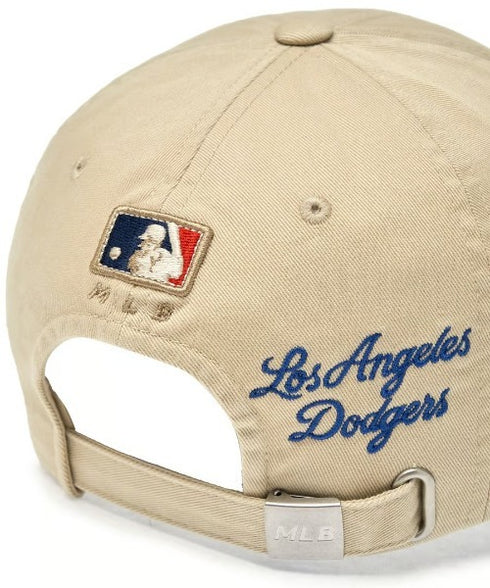 MLB KOREA(エムエルビーコリア)/ヴィンテージ 刺繍 ロゴパッチ メジャーリーグ ベースボール キャップ 帽子/Vintage Cooperstown Patch Unstruck Ball Cap | AT5253044 | アイボリー