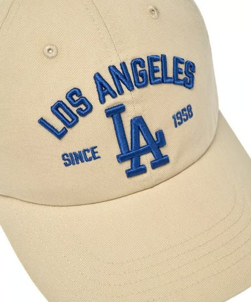 MLB KOREA(エムエルビーコリア)/ヴィンテージ 刺繍 ロゴパッチ メジャーリーグ ベースボール キャップ 帽子/Vintage Cooperstown Patch Unstruck Ball Cap | AT5253044 | アイボリー